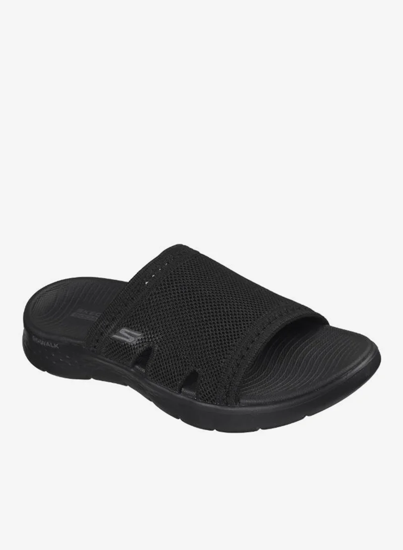 Skechers BLACK TEXTILE Go Walk Flex Sandal for Women | Best Price UAE