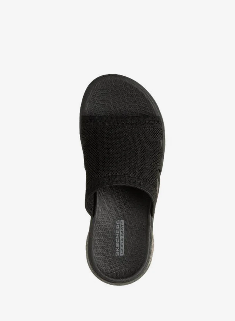 Skechers BLACK TEXTILE Go Walk Flex Sandal for Women | Best Price UAE
