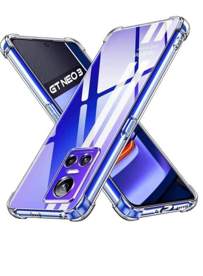 جراب سيليكون ناعم وشفاف لهاتف ريلمي GT Neo 3 Carnival Edition 5G، مقاوم للصدمات