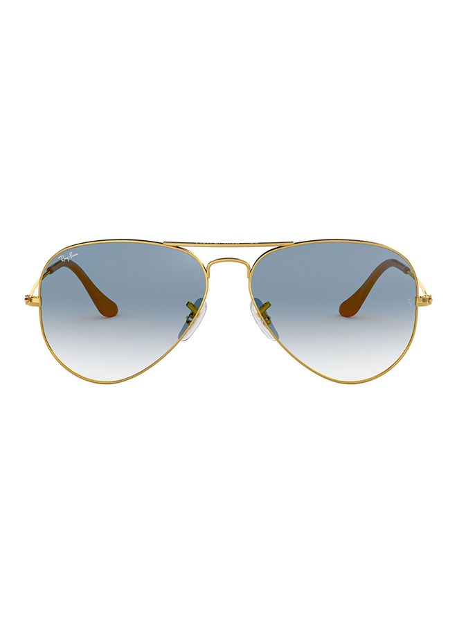 Ray-Ban Unisex Full Rim Pilot Sunglasses - RB3025-001/3F - Lens Size: 58 mm - Gold - Image 2