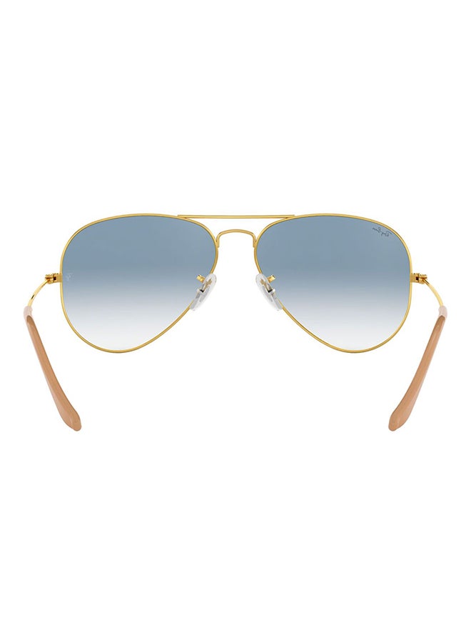 Ray-Ban Unisex Full Rim Pilot Sunglasses - RB3025-001/3F - Lens Size: 58 mm - Gold - Image 3
