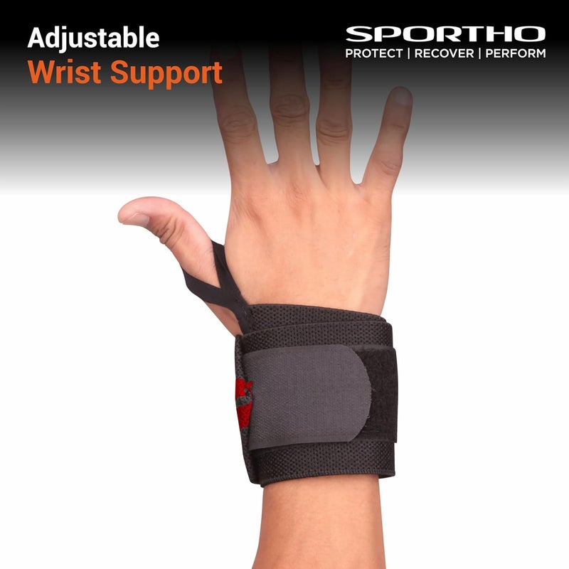 Nivia Adjustable Wrist Supporter with Thumb Loop - Image 2