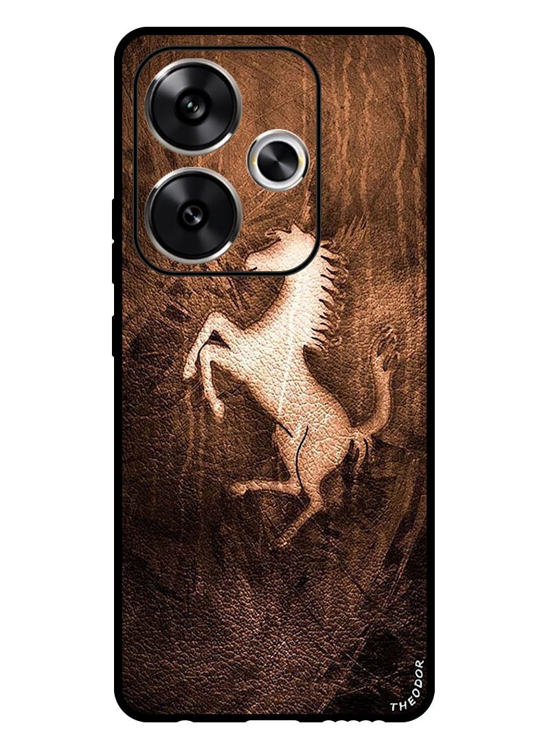 Theodor Protective Case Anti Scratch Shock Proof Bumper Cover For Xiaomi Redmi Turbo 3 Leather Horse  - Image 1