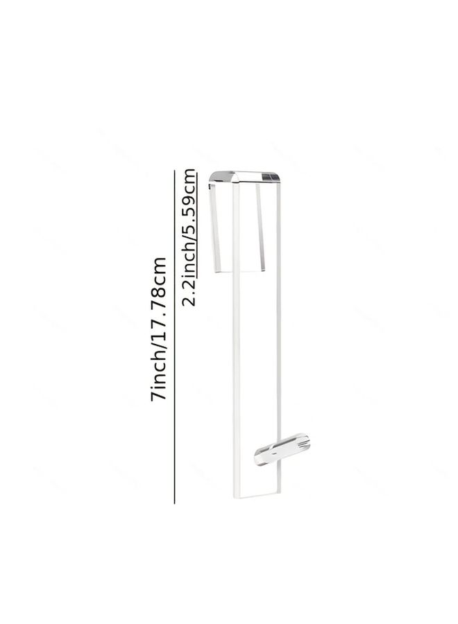 Transparent No Drill Acrylic Wall Mounted Towel Hooks 2pcs For Bathroom Shower - Image 3