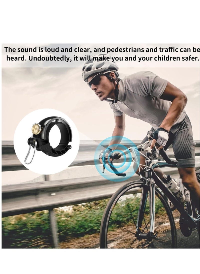 Excefore Bike Bell, Mountain Bicycle Bell, 80 db Loudness, with Loud Crisp Clear Sound, Hidden Design, Bike Bell Kids Adult Cycle Bell Fits 22.2-31.8 Mm  - Image 3