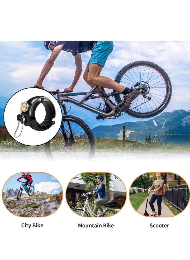 Excefore Bike Bell, Mountain Bicycle Bell, 80 db Loudness, with Loud Crisp Clear Sound, Hidden Design, Bike Bell Kids Adult Cycle Bell Fits 22.2-31.8 Mm  - Image 4