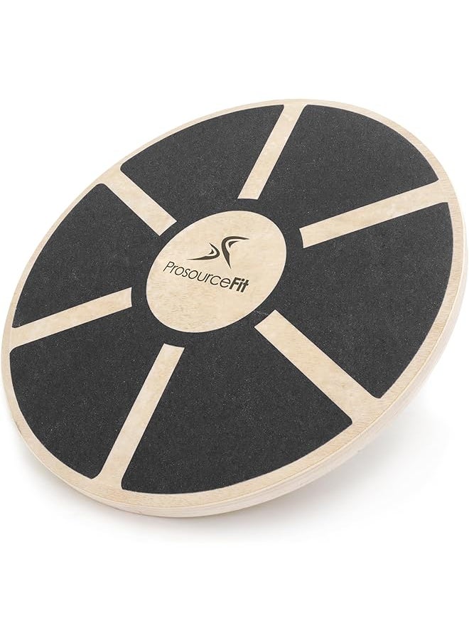 ProSourceFit - Wooden Balance Board Non-Slip Wobble Core Trainer 15.75In Diameter With 360 Rotation For Stability Training, Full Body Exercises, Physical Therapy - Image 1