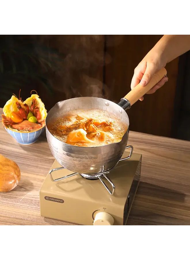 430 Stainless Steel Snowflake Pan Non Stick Small Pot Induction Compatible Rust Resistant - Image 3