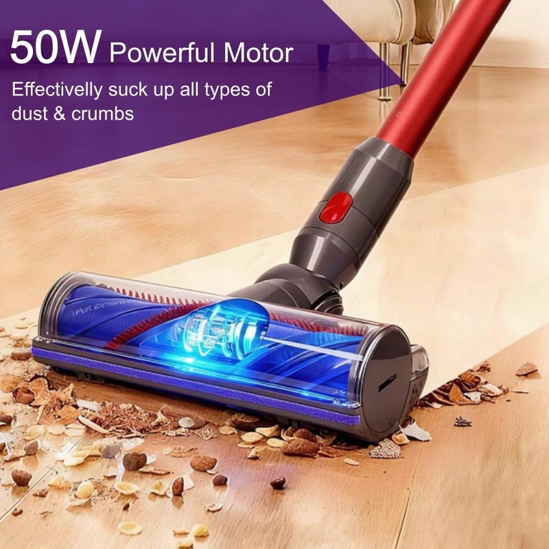 Laymi Anti-Tangle Vacuum Head Replacement for Dyson V7 V8 V10 V11 V15 SV11 SV10 SV12 SV14 Animal Absolute Vacuum Cleaners, Turbo Brush Head Attachment for Thin Carpets and Hard Floors - Image 3