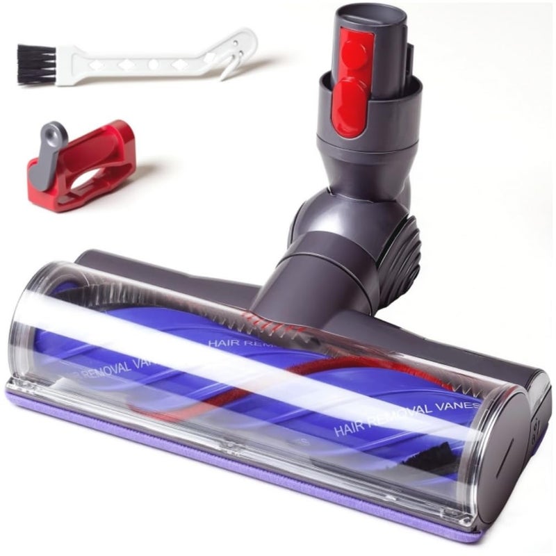 Laymi Anti-Tangle Vacuum Head Replacement for Dyson V7 V8 V10 V11 V15 SV11 SV10 SV12 SV14 Animal Absolute Vacuum Cleaners, Turbo Brush Head Attachment for Thin Carpets and Hard Floors - Image 1