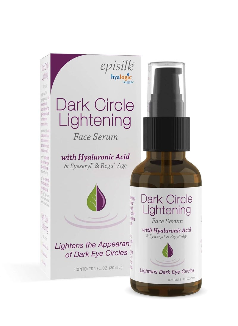 Hyalogic - Hyalogic Dark Circle Lightening Face Serum - Treat Under Eye Dark Circles w/Hyaluronic Acid, Eveseryl & Regu-Age - Soothe, Nourish & Rejuvenate Skin - 1oz - Image 1