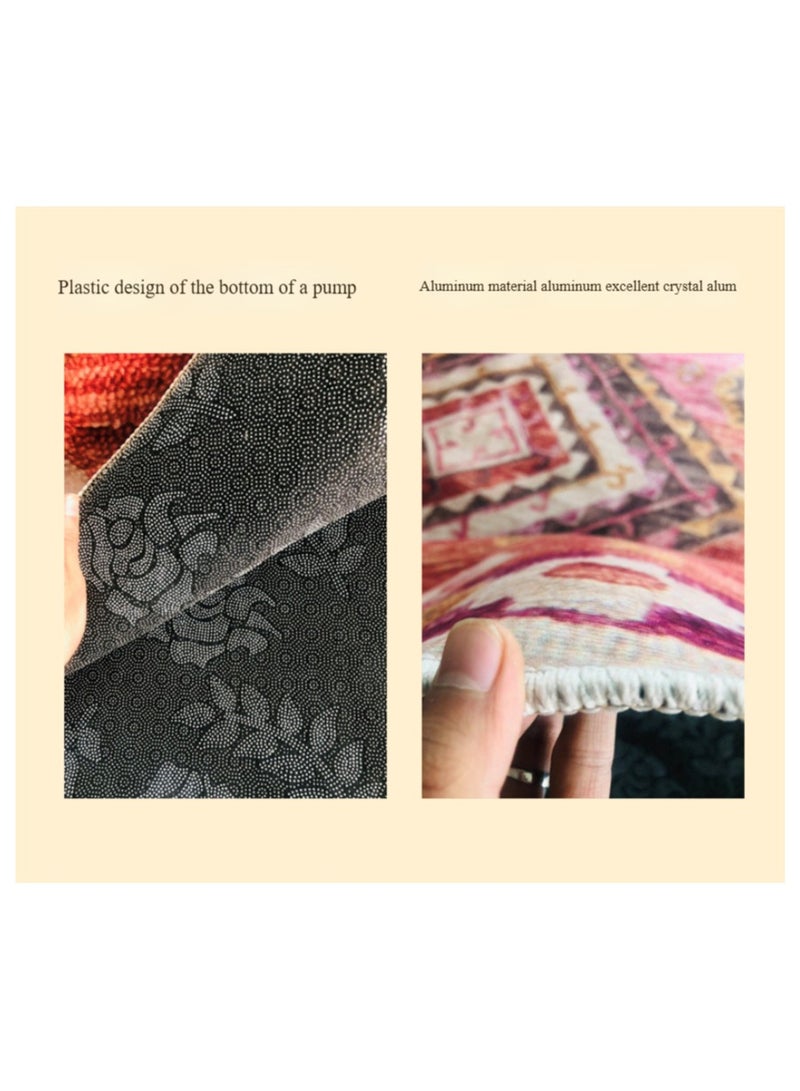 آنا سجادة غرفة المعيشة بأسلوب فارسي عتيق - ناعمة، قابلة للغسل، غير قابلة للانزلاق، مقاومة للبقع، سهلة الصيانة لغرفة النوم وصالة الجلوس. - Image 3