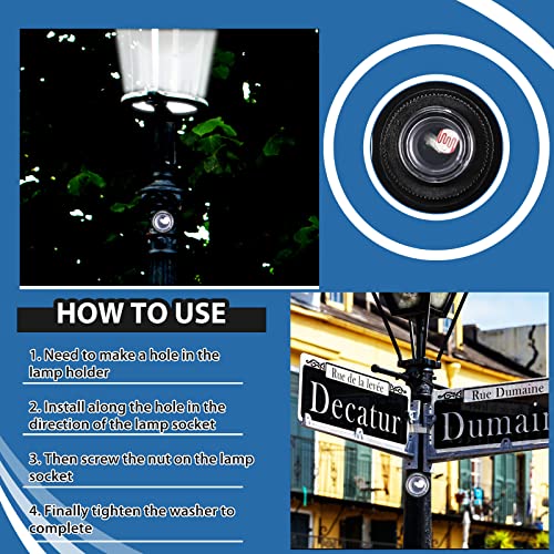 Flutesan 6 Packs Dusk to Dawn Sensor for Outdoor Lighting 100-277V Photoelectric Switch Photocell Light Sensor for Most Outdoor Lighting Fixtures - Image 5