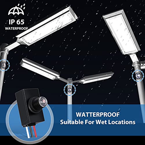 Flutesan 6 Packs Dusk to Dawn Sensor for Outdoor Lighting 100-277V Photoelectric Switch Photocell Light Sensor for Most Outdoor Lighting Fixtures - Image 4