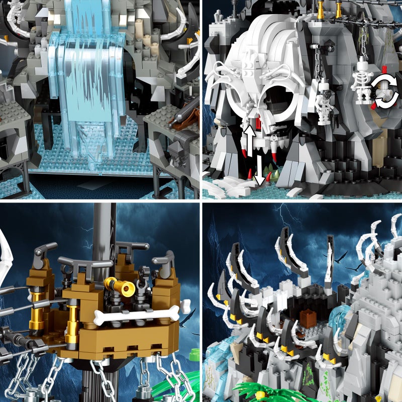 Reobrix Medieval Pirate Bay Building Set for Adults, Medieval Castle Modular Buildings 66012, Stunning Display Piece for Home Decor, Gifts for Collectors and Pirate Bay Enthusiasts 14+ (2650 PCS) - Image 3