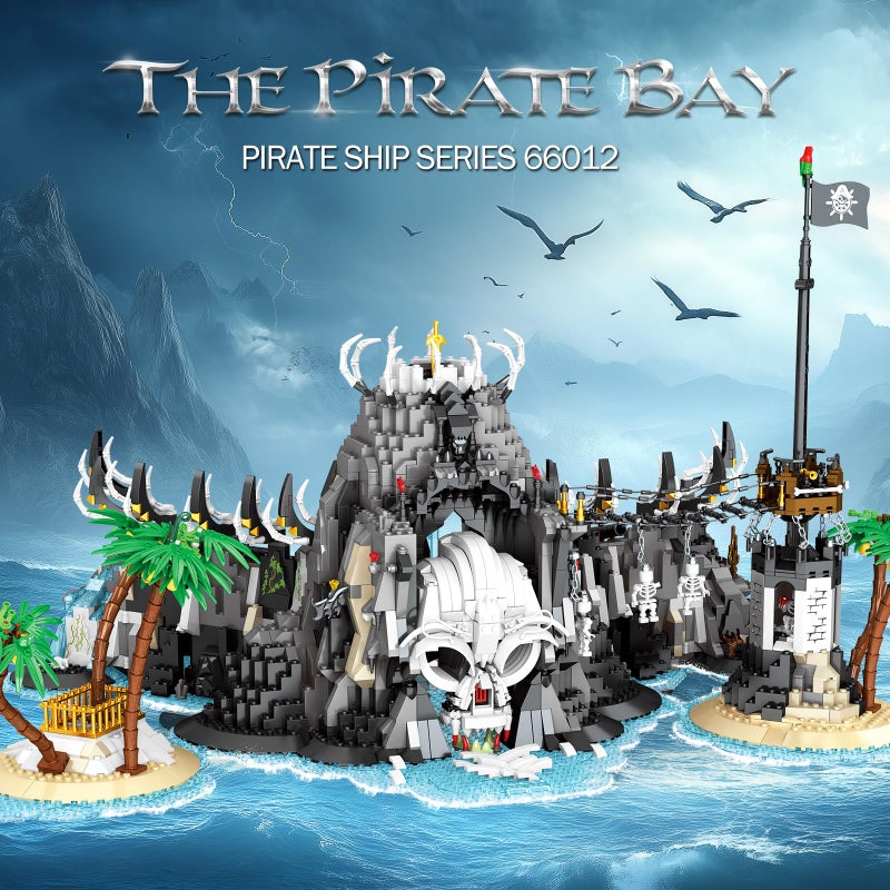 Reobrix Medieval Pirate Bay Building Set for Adults, Medieval Castle Modular Buildings 66012, Stunning Display Piece for Home Decor, Gifts for Collectors and Pirate Bay Enthusiasts 14+ (2650 PCS) - Image 2