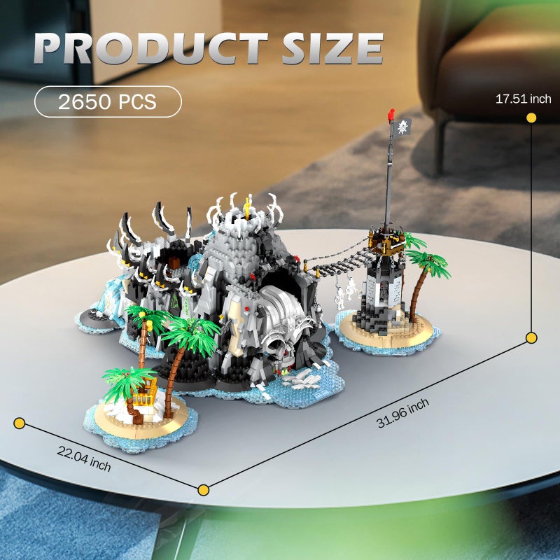 Reobrix Medieval Pirate Bay Building Set for Adults, Medieval Castle Modular Buildings 66012, Stunning Display Piece for Home Decor, Gifts for Collectors and Pirate Bay Enthusiasts 14+ (2650 PCS) - Image 5