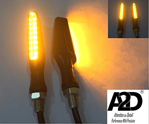 A2D Bike KTM Style SleekAmber LED Indicators Set of 4 Compatible for Bajaj Pulsar 200 NS - Image 3