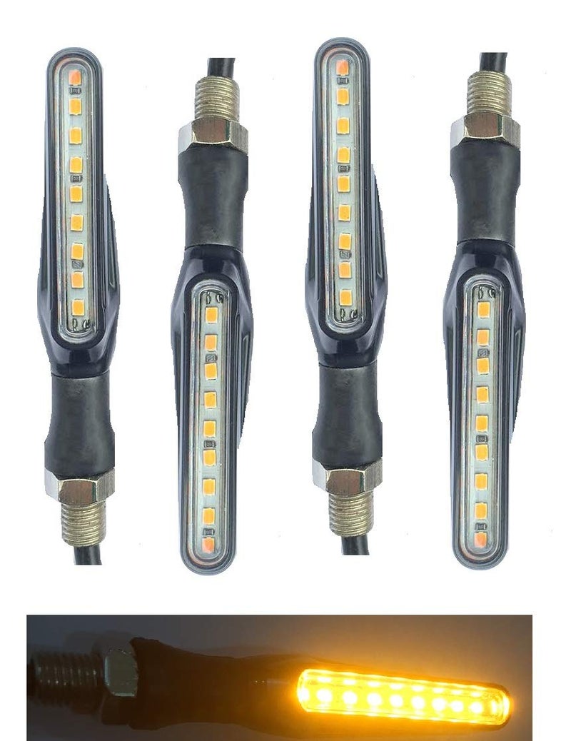 A2D Bike KTM Style SleekAmber LED Indicators Set of 4 Compatible for Bajaj Pulsar 200 NS - Image 2