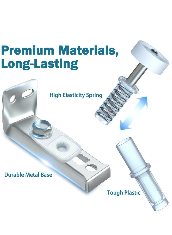 4 Pack Bifold Door Repair Kit with 7/8 Inch Guide Wheels for Folding and Barn Doors - Image 4