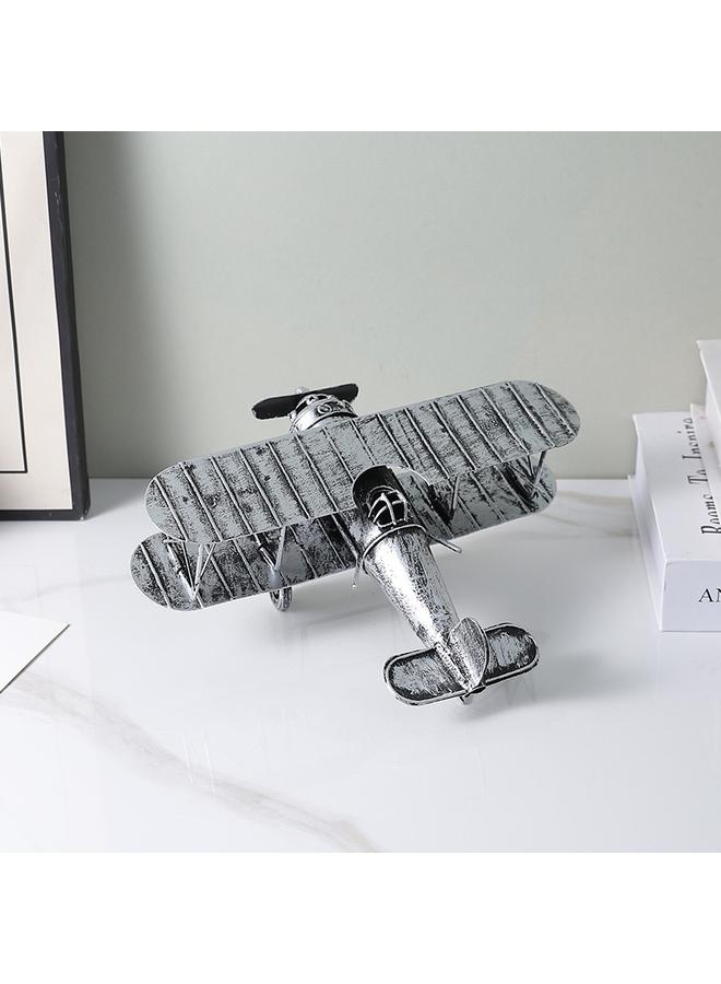 Bluejw Creative Iron Aircraft Ornaments Retro Old Aircraft Model Metal Military Style Toy Simulation Fighter Decorations - Image 4