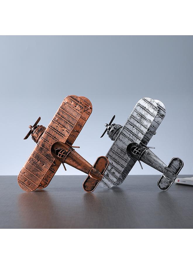 Bluejw Creative Iron Aircraft Ornaments Retro Old Aircraft Model Metal Military Style Toy Simulation Fighter Decorations - Image 3