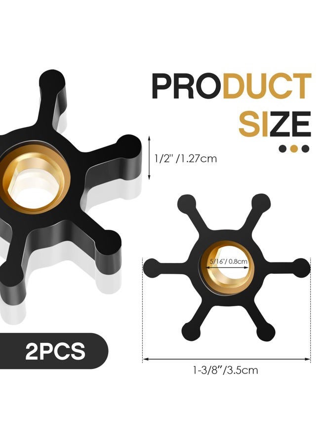 Fabbay Fuutreo Utility Pump Replacement Impeller for Utility Water Transfer Pumps, Utility Pump Impeller Transfer Pump Impeller Compatible with Trupow Model PAS-30 and PDS-30 (2 Pack) - Image 2
