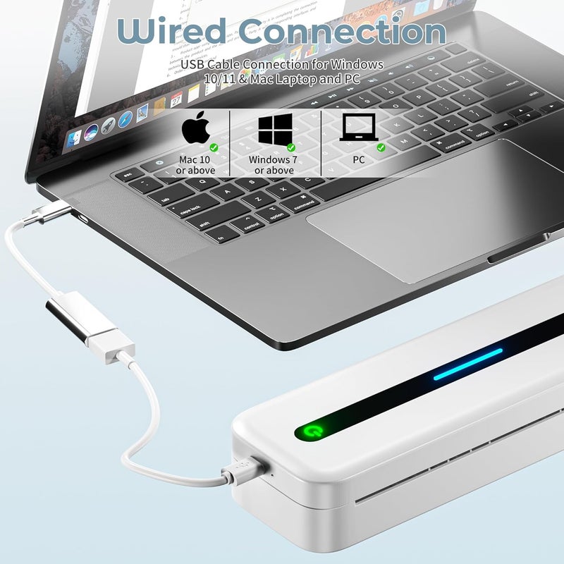 Phomemo M832 Portable Wireless Thermal Printer - Inkless, Supports Multiple Paper Sizes - Image 5