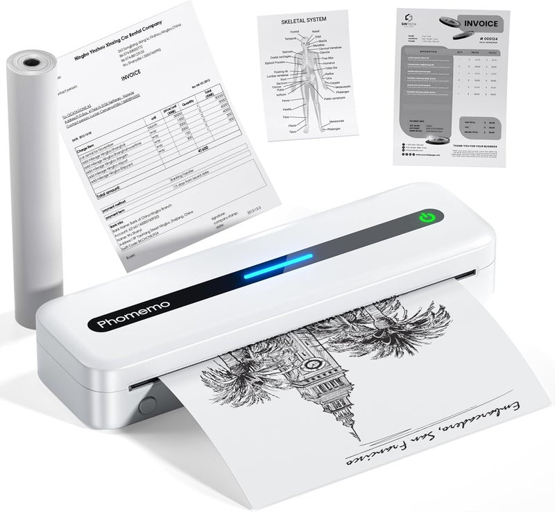 Phomemo M832 Portable Wireless Thermal Printer - Inkless, Supports Multiple Paper Sizes - Image 1