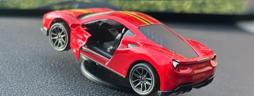 AUTO MT Red Mini Car Model Drifting Car with Self Adhesive Base Alloy Carr Model Initial Dashboard Decor Mini Sporty Carr for Carr Decoration 1 PC - Image 1