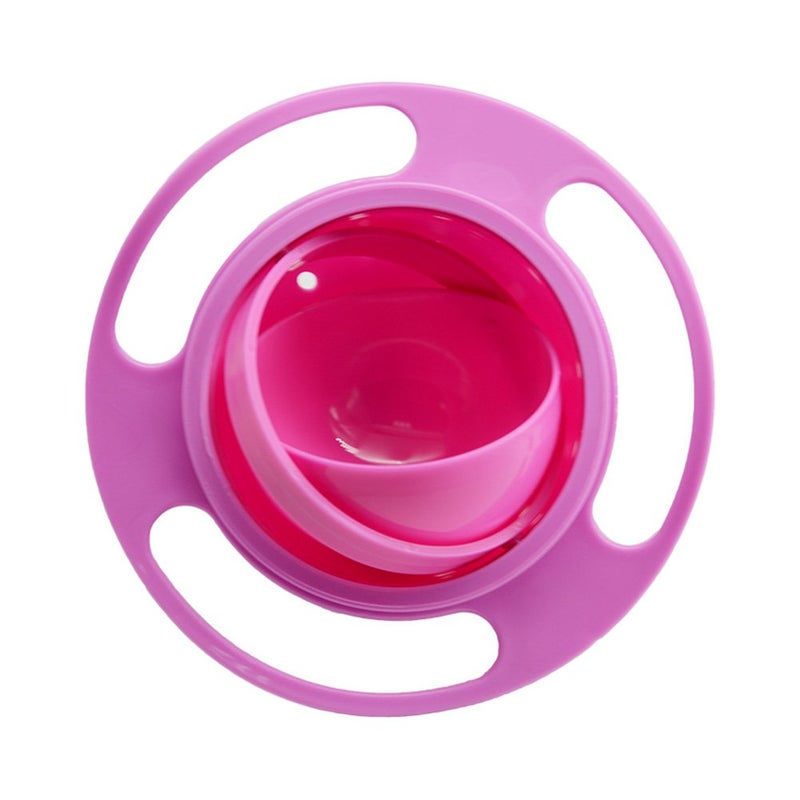Song Qing Magic Gyro Bowl 360 Degree Rotate Spill-Proof Bowls with Lid Plastic Creative Dishes Practice Feeding Bowls - Image 3