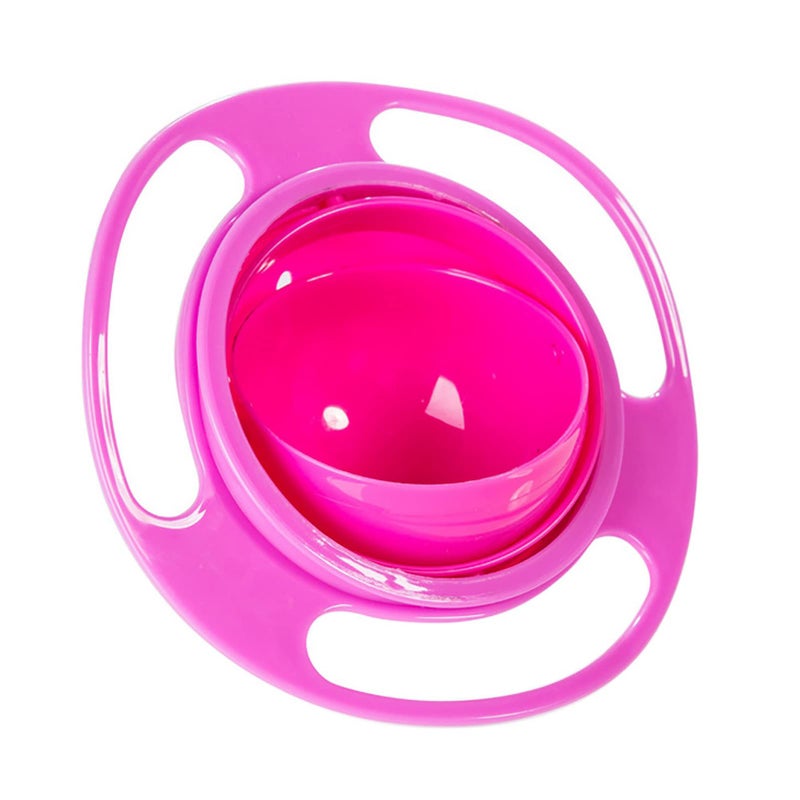 Song Qing Magic Gyro Bowl 360 Degree Rotate Spill-Proof Bowls with Lid Plastic Creative Dishes Practice Feeding Bowls - Image 1