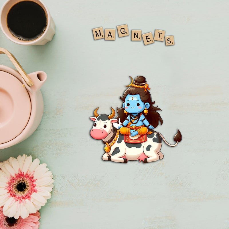 Click n ship Krishna With Cow Magnet for All Ages - Image 1