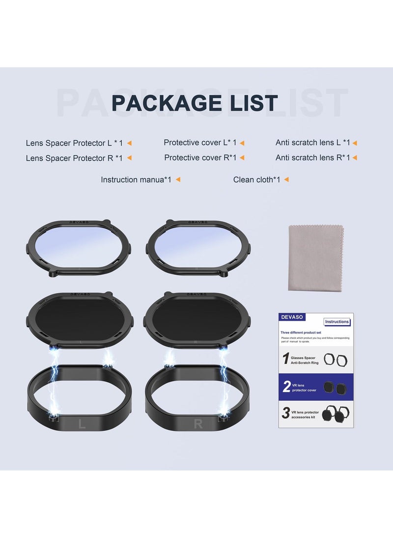 Y&D - PSVR2 Lens Protector Cover Kit, Anti Scratch Accessories for Playstation VR2, Includes Blue Light Blocking Glasses, Easy Installation - Image 1