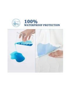 Generic Premium Waterproof Small Mattress Protector For Kids’ Bed - Soft Breathable Knitted Cover - Waterproof TPU Membrane Backing – For Mattress Size (130x70cm)  - Image 2