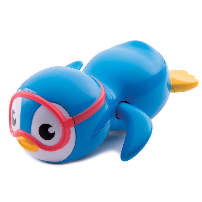 MunchkinÂ® Wind Up Swimming Penguin Baby and Toddler Bath Toy, Blue - Image 1