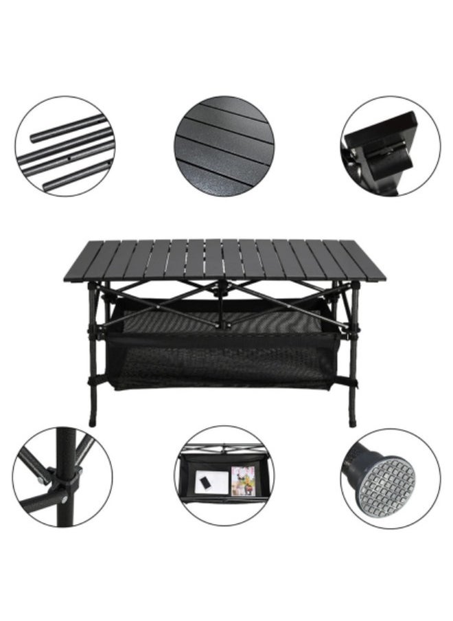 GGEROU Large Foldable Table,Portable Camping Table,Picnic Table,Backpacking Table with Storage Waterproof Pocket,95 * 55 * 50cm  - Image 3