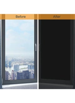 ONETO Portable Blackout Curtains With Self Adhesive Tape For Bedroom Living Room Bathroom And Attic Blackout Curtains Width 145 cm Length 100 cm  - Image 3