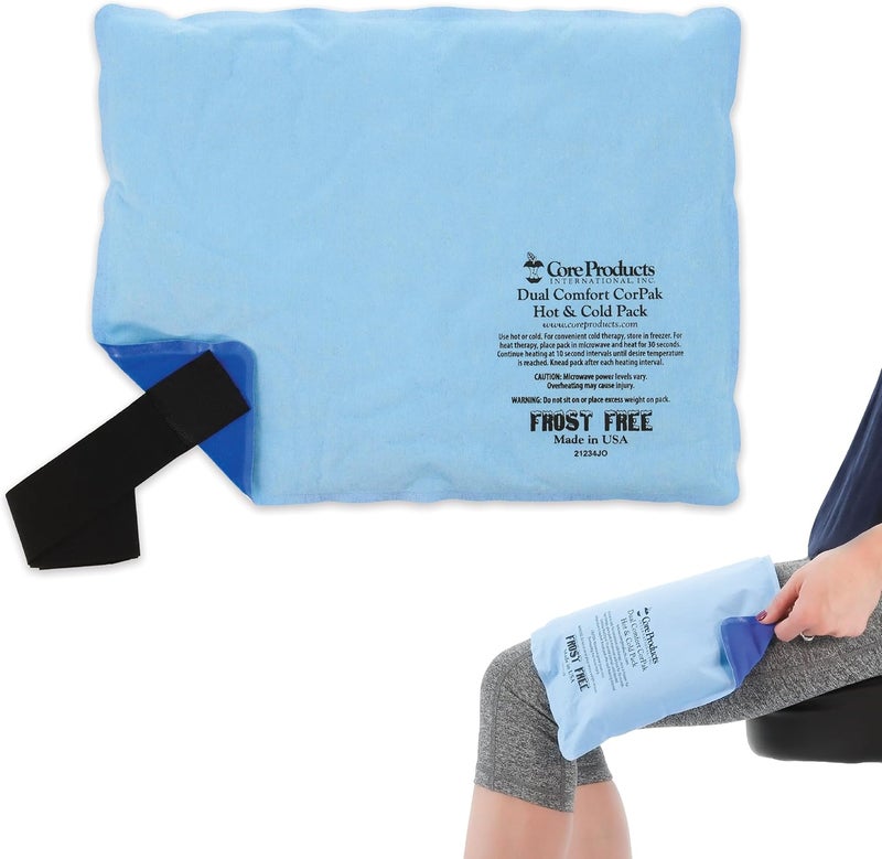 Core Products Dual Comfort Corpak Soft Touch, No Frost Hot and Cold Therapy Pack - 10" x 13", Made in The USA