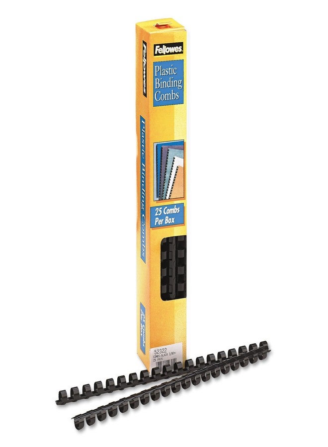 Fellowes 3/8in Black Binding Combs (25-Pack) - Image 3