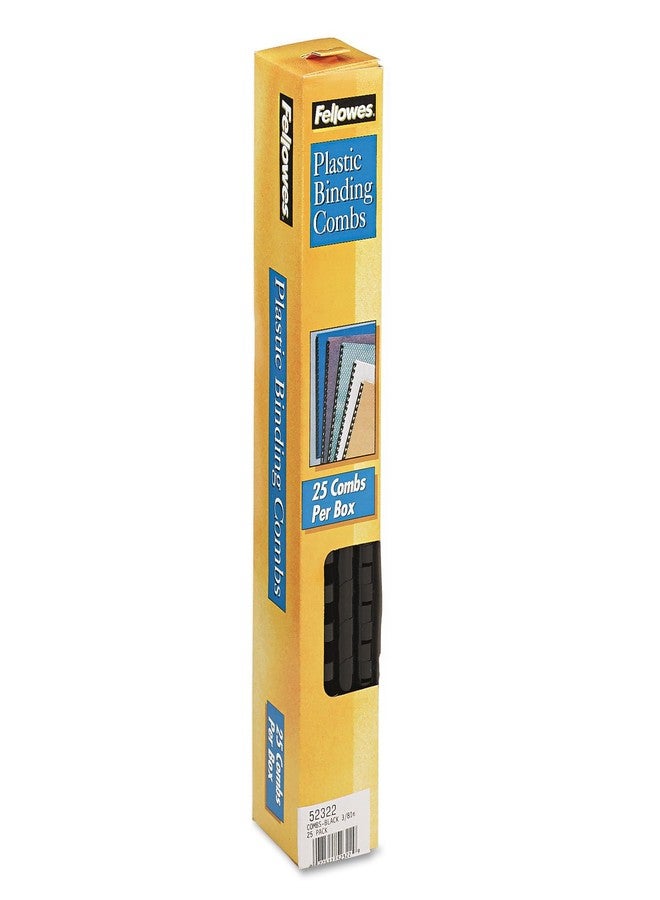 Fellowes 3/8in Black Binding Combs (25-Pack) - Image 5