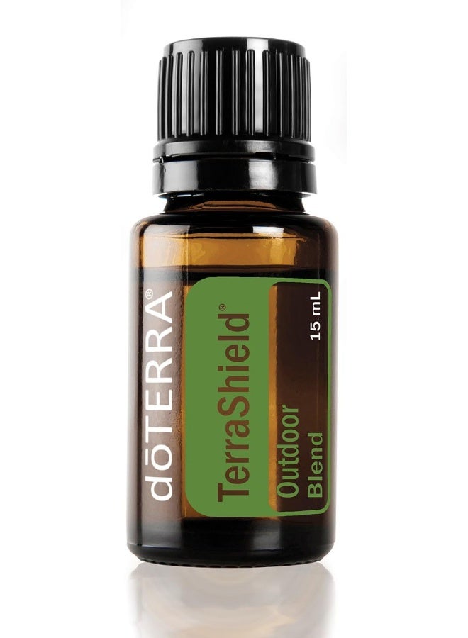 DoTerra دوTERRA - مزيج زيت العطر الطارد TerraShield - حماية خارجية فعالة، حاجز طبيعي؛ للاستخدام في التبخير أو موضعي - 15 مل