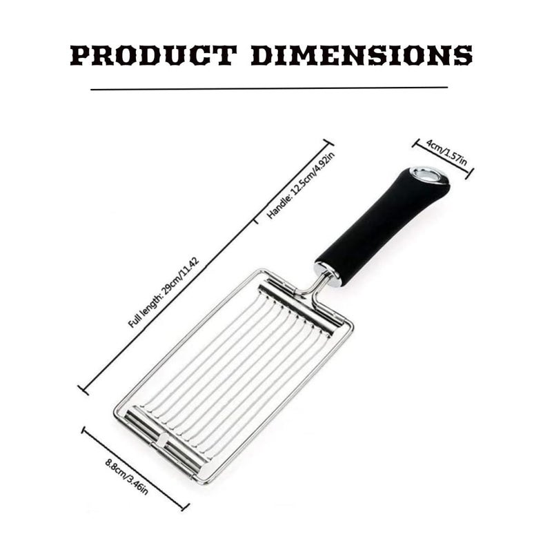 Brikipth Tool Cheese Cutting Eggs Home Fruits Ham Daily Handheld Fruit Canned Supplies for Kitchen Multi Meat Multifunctional Knife with Stainless Luncheon Cutter Separator Egg Hard - Image 2
