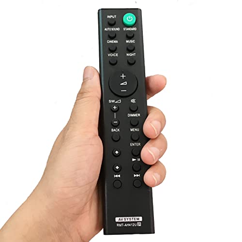 Kassionel Replacement Remote Control RMT-AH412U Compatible for Sony 5.1ch Home Cinema Soundbar HT-S20R SS-S20R SA-WS20R SS-SS20R SS-SS700RF - Image 1