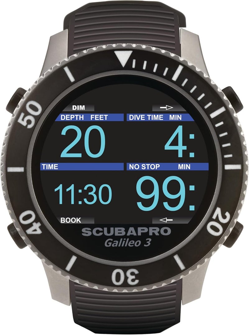 SCUBAPRO G3 Wrist Scuba Dive Computer with Bluetooth® and Watch-Style Color Display, Includes Case, Silicone Arm Strap, USB Cable, Charging Dongle and Lanyard - Image 2