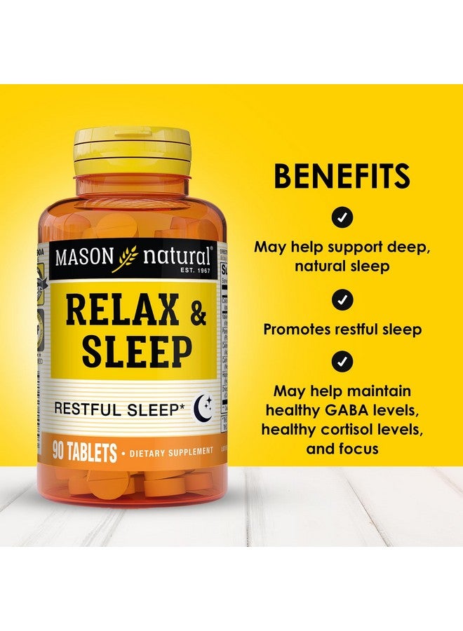 Mason Natural Relax & Sleep Dietary Herbal Supplement with Valerian Root & Passiflora Extract, 3 Month Supply, 1 Pack - Image 2