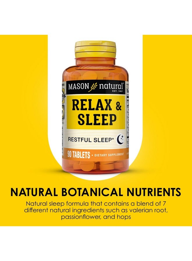 Mason Natural Relax & Sleep Dietary Herbal Supplement with Valerian Root & Passiflora Extract, 3 Month Supply, 1 Pack - Image 4