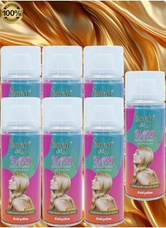 ROVAL 7 Pieces Roval Temporary Hair Color Spray Gold Yellow 125ml 