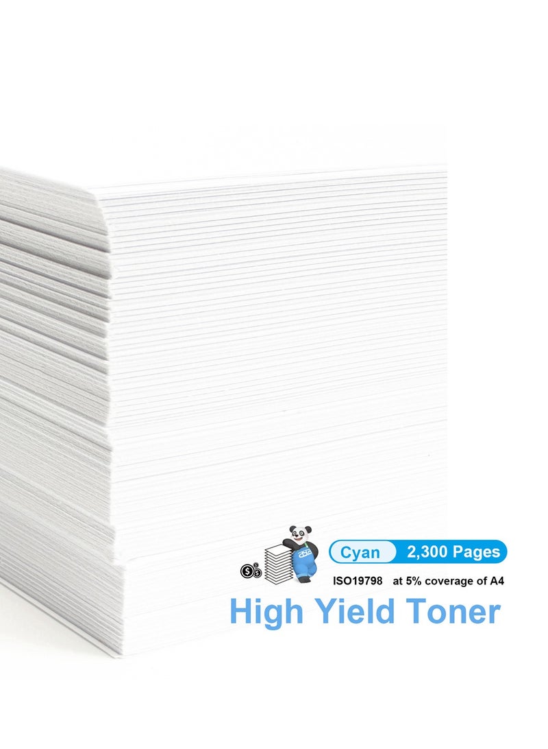 ASTA CF411A 410A Color Toner Cartridge  CRG 046 C Compatible For Canon HP Laser Jet LBP651C LBP652C MF733Cdw MF735Cdw M452 MFP M477 M477fdw Printer CF F 410 411 A CRG-046 Cyan Office Replacement pr - Image 3