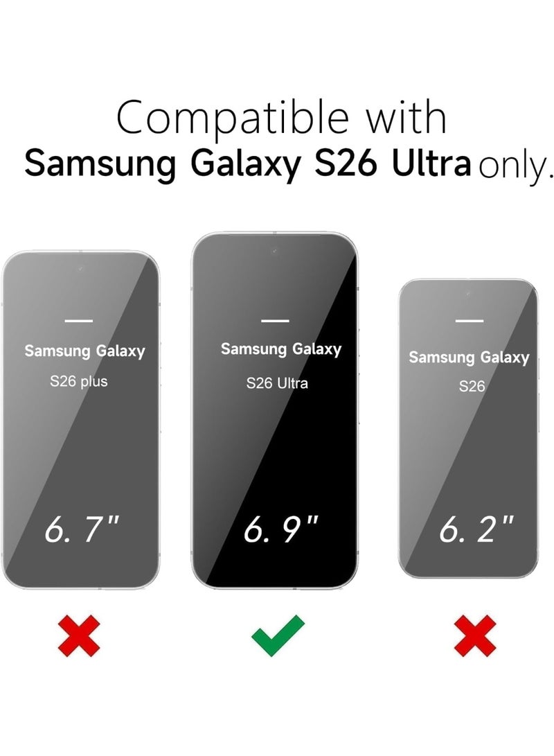 Case for Samsung Galaxy S26 Ultra Liquid Gel Rubber Bumper Case with Soft Microfiber Lining Cushion Slim Hard Shell Shockproof Protective Cover for Galaxy S26 Ultra Black - Image 3